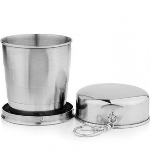 Stainless Steel Camping Folding Cup Traveling Outdoor